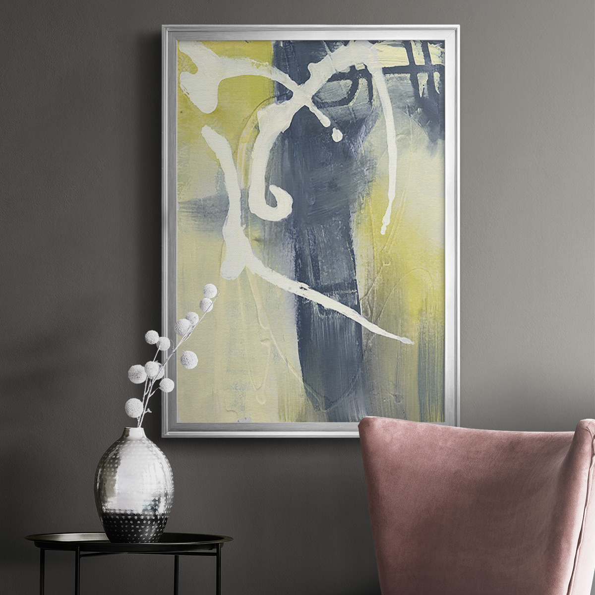 Delightful II Premium Framed Print, in Gold, Black, or Silver - Ready to Hang