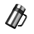 thumbnail image 1 of Naiovety Frascos de vacío de 450ml térmicos de invierno con asa, taza con tapa para Infusor de té, taza de café antideslizante para hombres para Teteras Color acero Naiovety HA081636-03, 1 of 6