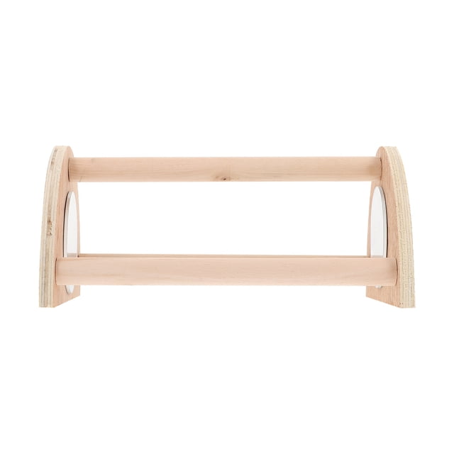 SHISUYAN Wooden Chicken Perch Stand Parrot Standing Rack Parrot Standing Stick with Mirror