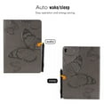 thumbnail image 3 of Dteck Folio Case For iPad Pro 9.7 inch, Lightweight Embossed Butterfly PU Leather Flip Stand Case Cover with Card/Stlylus Holder,Gray, 3 of 7
