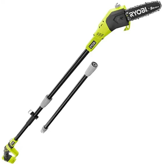 Sierra de pértiga RYOBI P4360, 18 V, 8 pulgadas, inalámbrica con barra de extensión