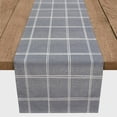 thumbnail image 2 of Creative Products Linen With Plaid Blue 5 16 x 90 Poly Twill Table Runner, 2 of 3