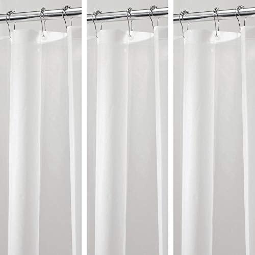 mDesign Plastic, Waterproof, Mold/Mildew Resistant, PEVA Shower Curtain