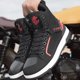 thumbnail image 5 of Botas de moto transpirables para todas las estaciones - Zapatillas de ciclismo para moto unisex,Negro rojo,44, 5 of 18
