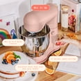 thumbnail image 2 of Beautiful 5.3 Qt Tilt-Head Stand Mixer with Flat Beater, Dough Hook & Balloon Whisk, Rose and Tomato Red by Drew Barrymore, 2 of 12