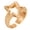Gold, variant on Y2K Style Silver/Gold Opening Rings Adjustable Rings Party Jewelry Accessory