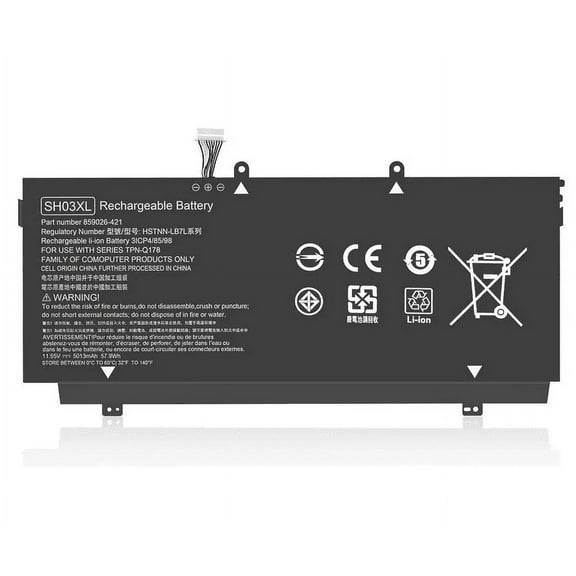 57.9Wh SH03XL 859356-855 Battery for HP Spectre X360 13-AC0XX 13-AC033DX 13-AC023DX 13-AC013DX 13-AC063DX 13-AC052NA 13-W0XX 13-W063NR 13-W013DX 13T-AB000 HSTNN-LB7L 859026-421 CN03XL