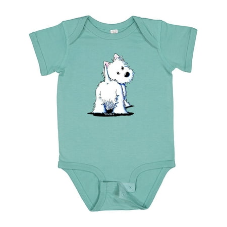 

Inktastic Fluffy Butt Westie Gift Baby Boy or Baby Girl Bodysuit