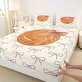 thumbnail image 4 of Erosebridal Teens Sport Basketball Queen Sheet Sets 4 Pieces,Kawaii Ribbon Bow Bed Set for Boys Girls,Super Cozy Room Decor, 4 of 5