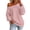 Pink, variant on Staron Women's Off Shoulder Long Sleeve Tops Casual Loose Knitted Sweater Pullover Solid Color Comfy Winter Fall Spring Fashion Basic, Army Green L