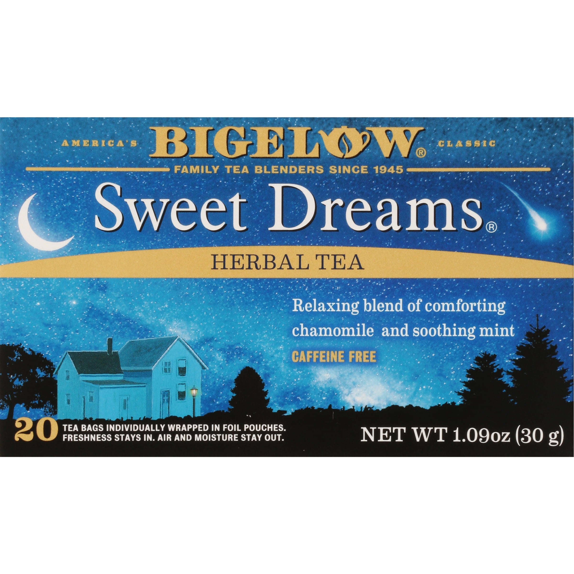 Bigelow Herbal Tea, Sweet Dreams, Tea Bags, 20 Count