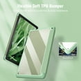 thumbnail image 4 of Fintie Hybrid Slim Case for All-New Amazon Fire HD 10 and Fire HD 10 Plus Tablet (Only Compatible with 11th Generation 2021 Release) - Shockproof Cover with Clear Transparent Back Shell, Sage Green, 4 of 8