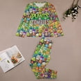 thumbnail image 3 of Plants Vs Zombies Plants-vs-zombies-all-plants Little Big Bo-ys Gi-rls Pajamas Set Long Sleeve Ki-ds PJs Sleepwear, 3 of 8