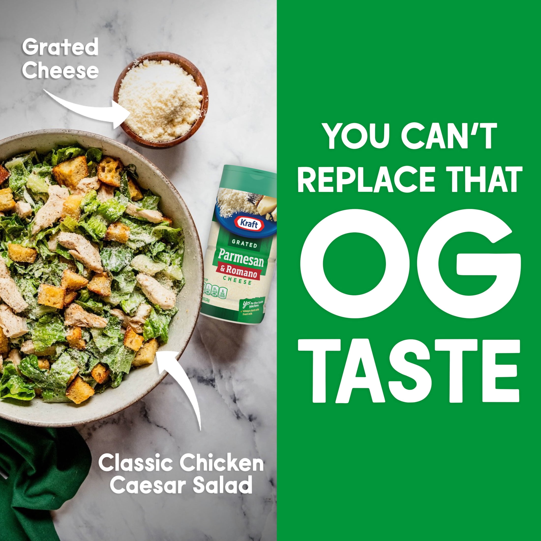 Kraft Natural Grated Parmesan and Romano Cheese Shaker, 8 oz Bottle