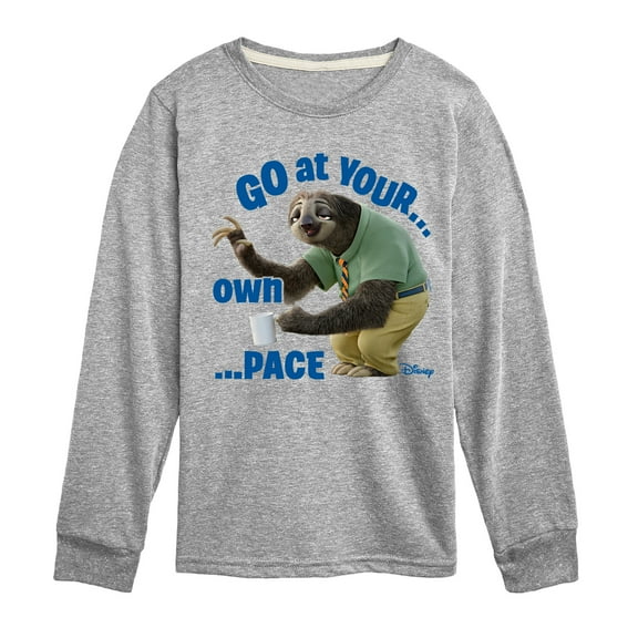 Disney Zootopia - Your Own Pace  - Toddler & Youth Long Sleeve Graphic T-Shirt