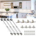 thumbnail image 3 of Hydraulic Furniture Gas Struts, Gas Spring Pneumatic Arm With Soft Opening Hinges Set Of 4(150n), 3 of 5