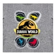 thumbnail image 2 of Playera Para Niño Jurassic World Cuello Redondo Manga Corta Talla 6 Gris Jaspe, 2 of 2