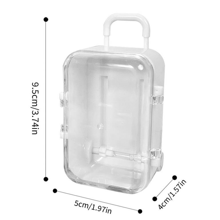  3 Sets Clear Plastic Storage Cases Small Beads Organizer  Container Transparent Boxes with Hinged Lid for Small Items with Hinged Lid  and Rectangle Clear Craft Supply Cases(2.12 x 2.12 x 0.79 Inches)