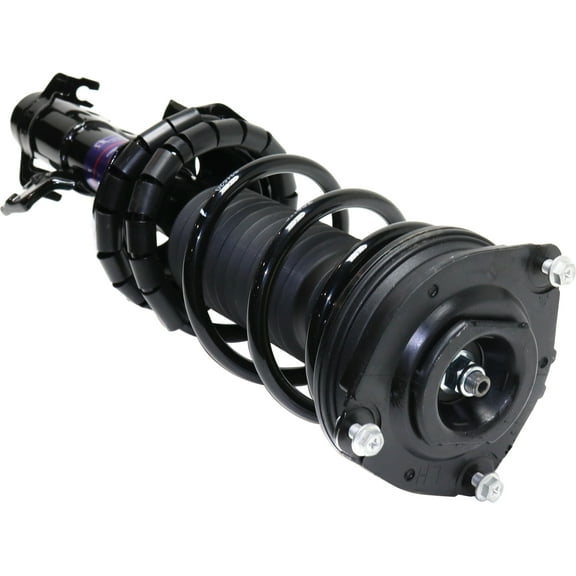 Shock Absorber and Strut Assembly Compatible with 2007-2012 Nissan Versa Front, Driver Side Black
