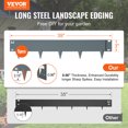 thumbnail image 2 of VEVOR Steel Landscape Edging, 5-Piece Steel Garden Edging, 39-Inch-Long x 3-Inch-High Strip, Hammered-In Edging, 15-Inch Nail Height, 2 of 9