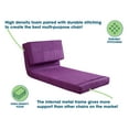 thumbnail image 2 of Your Zone Ultra Soft Suede 3 Position Convertible Flip Lounge Chair, Berry, 2 of 7