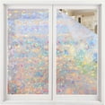 thumbnail image 1 of Película de privacidad para ventanas, pegatinas de ventana arcoíris. Vinilo decorativo en 3D imitando vidrieras.Calcomanías estáticas para ventanas sin adhesivo. Levamdar LRWJ864-1, 1 of 7