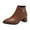 Brown, variant on Women Boots Chunky Heel Pointy Toe Ankle Short Boots with Side Zipper Fashion Casual Warm Fall Winter Shoes for Women Beige 5.5