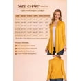 thumbnail image 7 of Women's Casual Long Sleeve Drape Front Open Jacket Cardigan, 7 of 7