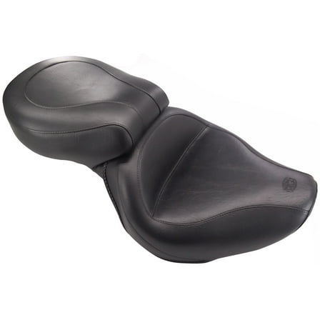 Mustang 1-Piece Wide Touring Black Motorcycle Seat (75105)