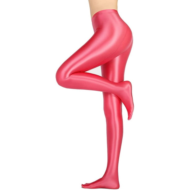LEOHEX Satin Glossy Opaque Pantyhose Sexy Stockings Shiny Yoga Leggings  Sport Women Fitness Japanese High Waist Tights : : Clothing, Shoes  