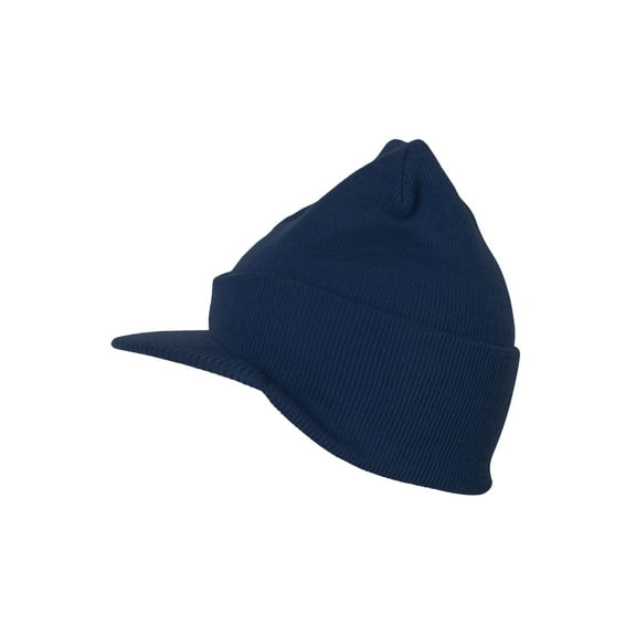 Cuff Beanie Visor Cap, Navy