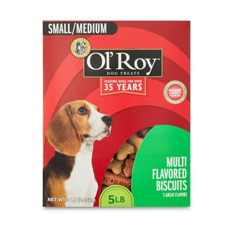 Ol' Roy Multi Flavored Biscuits for Small and Medium Breeds, 5 lb Box