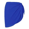 thumbnail image 2 of Spencer Women's Short Sarong Beach Wrap Sheer Bikini Swimsuit Cover Ups Chiffon Wrap Skirt for Swimwear (Navy), 2 of 3