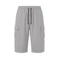thumbnail image 3 of FhsagQ Male Cargo Short Pants for Men with Slanted Front Pockets and Backless Design for Utility Workwear Grey Size XL, 3 of 8