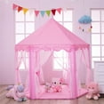 thumbnail image 3 of Watnature Portable Children's Princess Castle Play Tents, Polyester Pink, 3 of 9