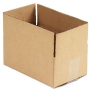 General Supply Brown Corrugated - Fixed-Depth Shipping Boxes, 10l x 6w x 4h, 25/Bundle -UFS1064