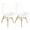 White, variant on Paris Tower Side Chair Wood Leg 2-Pack