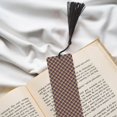 thumbnail image 6 of Kdxio Mardi Gras Plaid Print Metal Tassel Bookmarks,Perfect Gift for Art Lovers and Bookworms Metal Bookmarks for Women, 6 of 8