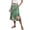 Green, variant on Dianli Gifts Skirt Skorts Women's Printed Drawstring Side Pocket Casual Loose Skirt Print High Waist Lightweight Cotton Linen Pull On Summer Travel Beach Skirt Skorts