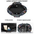 thumbnail image 2 of Flower Women's Large Weekend Travel Bag Moving Canvas Handbag Thick Double Layer Beach Weekend Travel Unisex Hospital Maternity Delivery with Toiletry Waterproof, 2 of 5