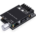 thumbnail image 1 of Audio Amplifier Board, ZK-502C Mini Bluetooth Amp Receiver 2.0 Channel 50W x 2, DC 9-24V Stereo Power Amplifier with Bluetooth and AUX Inputs for Home Speakers, 1 of 6