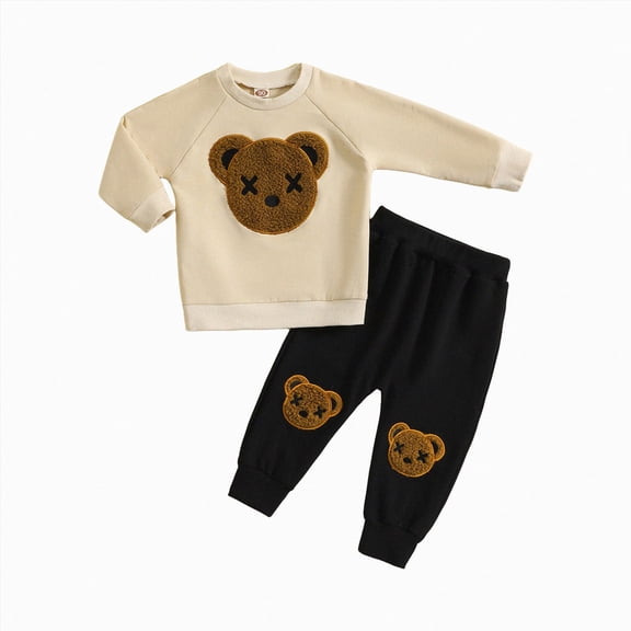 xaweyi Infant Baby Girl Fall Winter Outfit Daddys Girl Long Pullover Sweatshirt Stretch Pant Toddler Sweatsuit Outfit,Sizes 3-4 Years