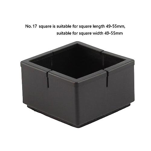 Tapas de silicona para patas de silla, 20 piezas de tapas protectoras para patas de silla, correas de silicona con almohadillas de fieltro para proteger los pisos de resbalones, número 17, café