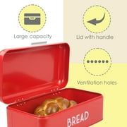 Home Basics Metal Bread Box with Lid