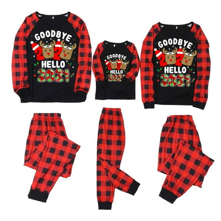 

Tawop Christmas Goodbye 2023 Hello-2023 Print Women Mom Top Pants Suit Clothes Pajamas Satin Pajamas Easter Bunny