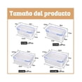thumbnail image 3 of 8 Pzs Contenedores Plástico Hermético De Alimento Cocina Xtellar transparente, 3 of 3