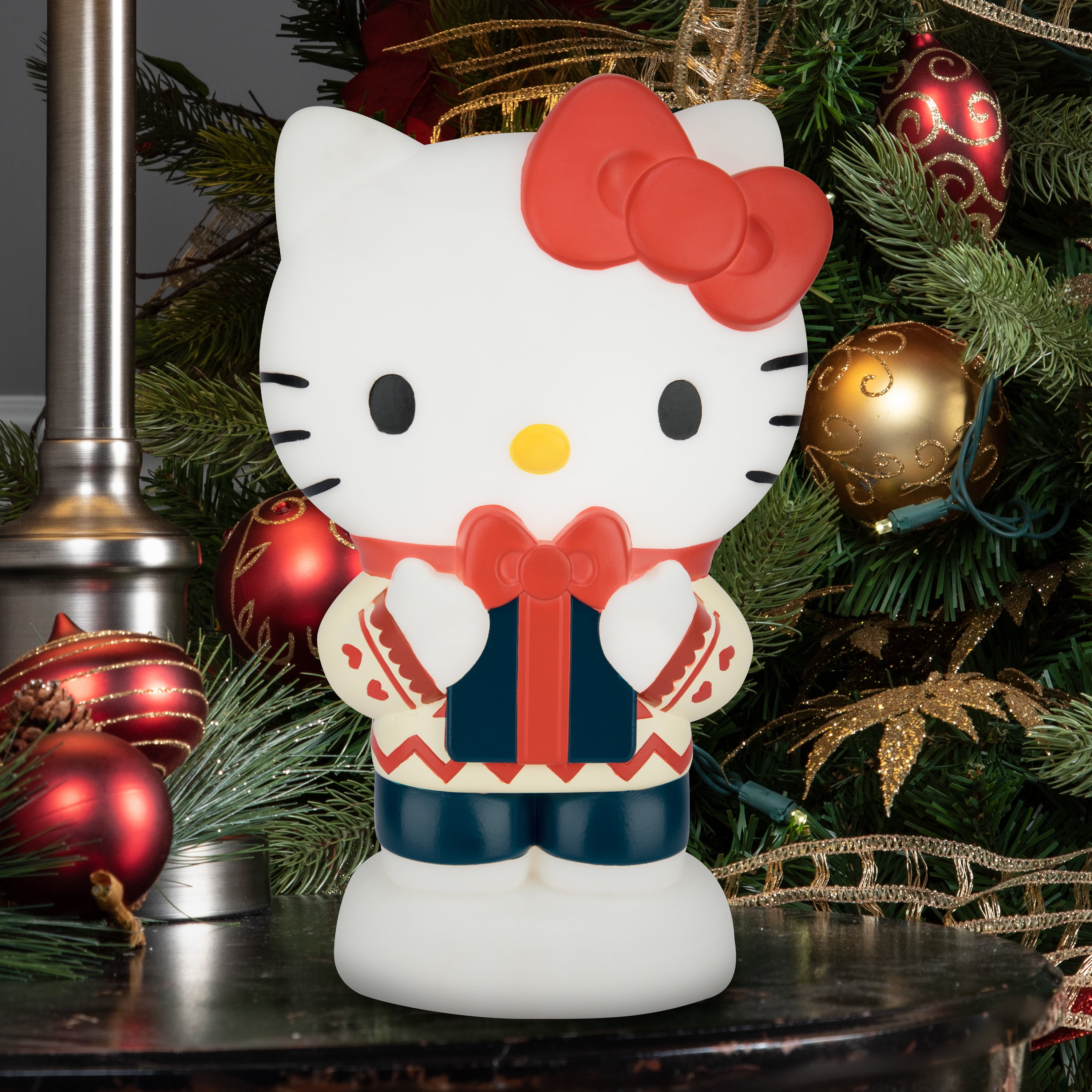 Christmas LED Blow Mold Decor Hello Kitty Snow Globe 12" Sanrio 7.480 in x 4.13 in x 12.00 in 0.77 lb