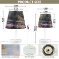 thumbnail image 4 of Painting Flowers Lake Trees LED Desk Lamp Table Lamp USB Bedside Nightstand Small Lamp for Bedroom Living Room Kids Room, 4 of 8