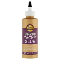 Aleene's Turbo Tacky White Glue 4 fl oz, Dries Fast, Premium All-Purpose Adhesive, Dries Clear