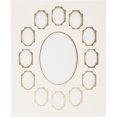 thumbnail image 1 of Callen Photo Mat 11"X14" Double W/Multiple Openings-Ivory W/Gold - 11474, 1 of 2